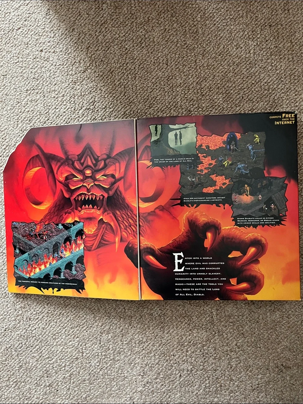 Blizzard Diablo - Black and Red Classic PC Game Box 📦 Only